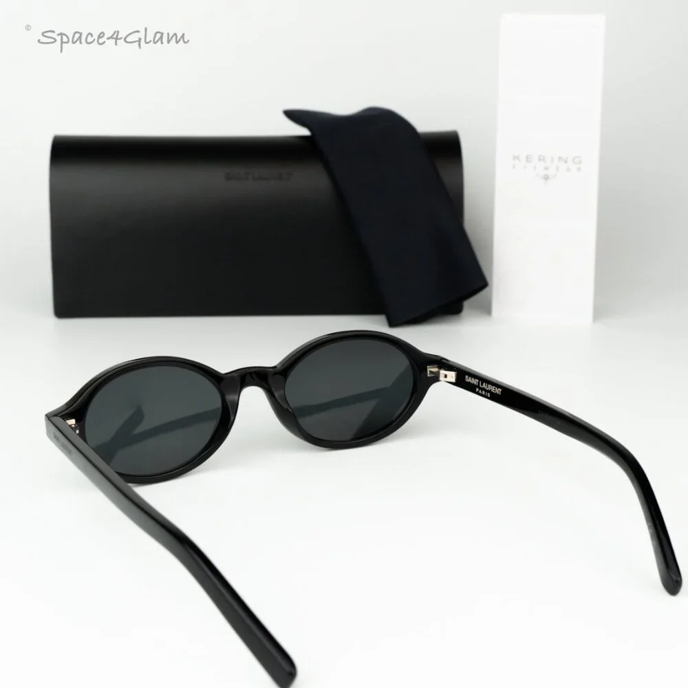 Saint Laurent Men Sunglasses Black Oval SL751 JEANNE 001 BRAND NEW